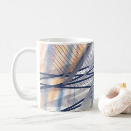 Modern Abstrakt Konst Penseldrag Kaffemugg