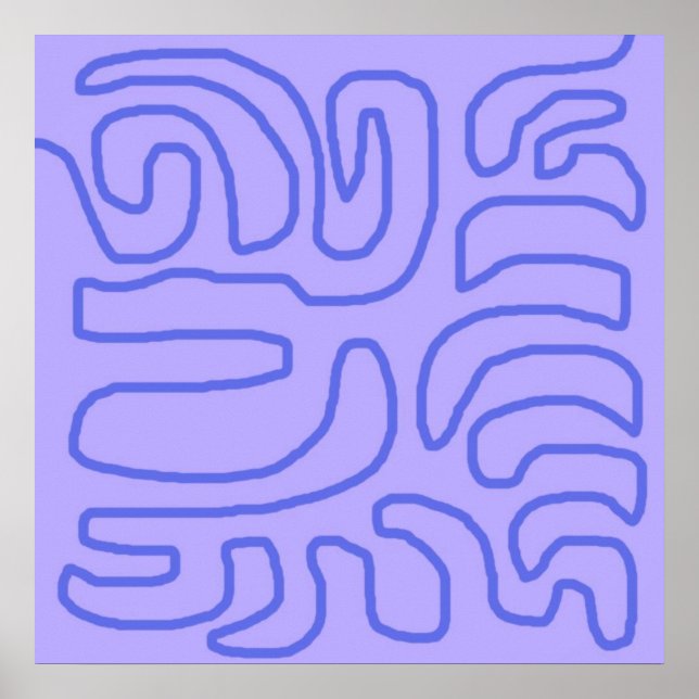 modern abstrakt konst poster (Framsidan)