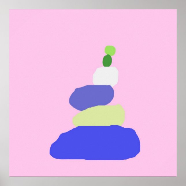 modern abstrakt konst poster (Framsidan)