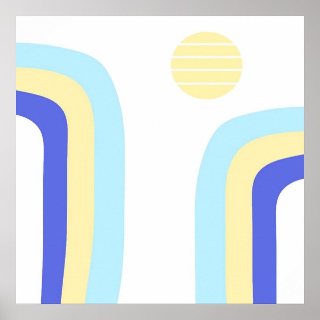 modern abstrakt konst poster (Framsidan)