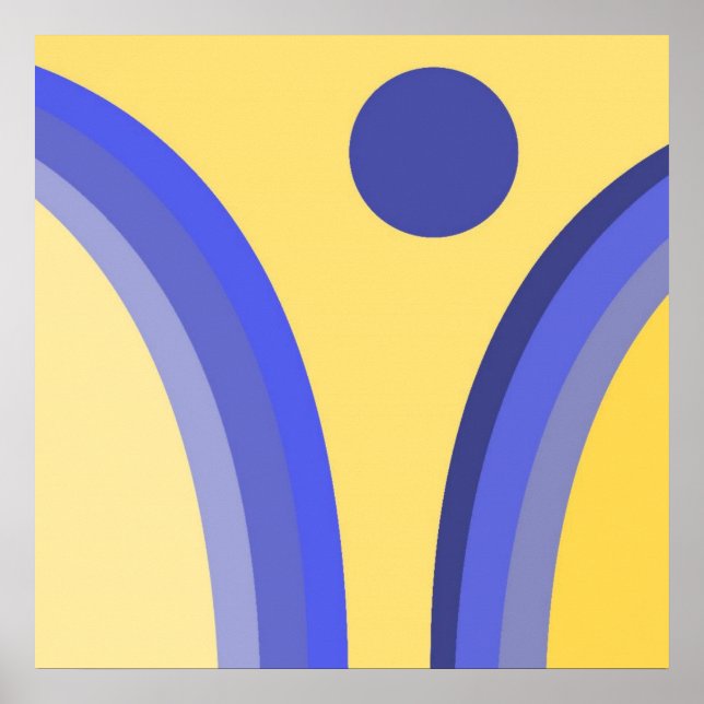 modern abstrakt konst poster (Framsidan)