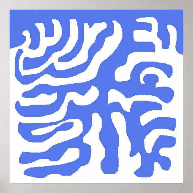 modern abstrakt konst poster (Framsidan)