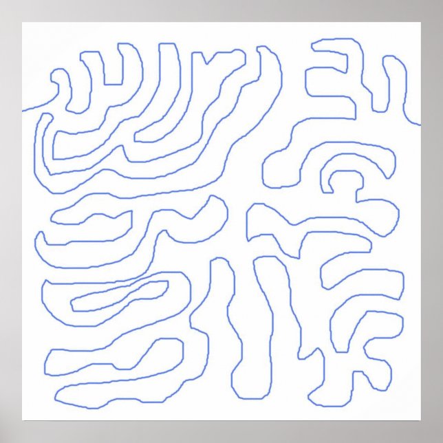 modern abstrakt konst poster (Framsidan)