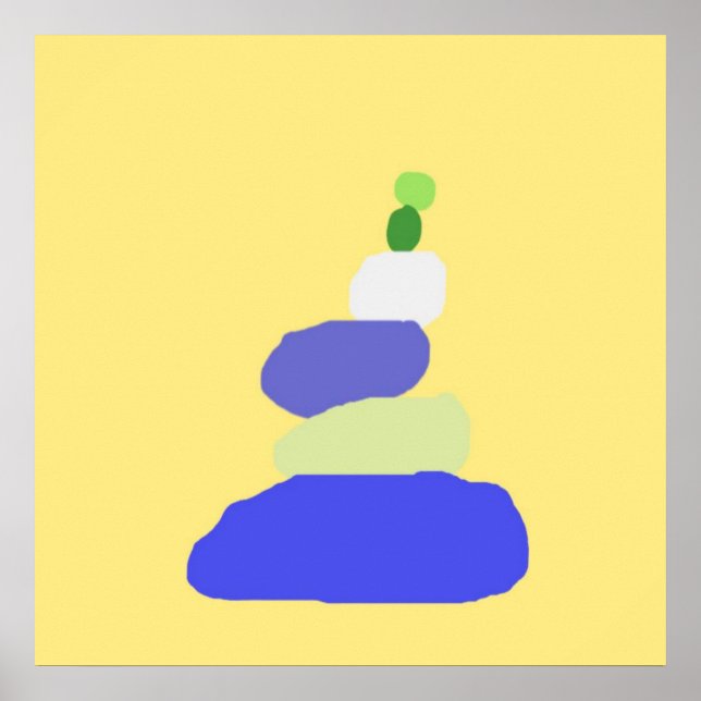 modern abstrakt konst poster (Framsidan)