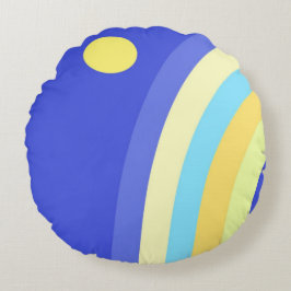 modern abstrakt konst rund kudde