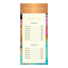 Modern abstrakt konst som målar upp guld-kopparpri reklamkort