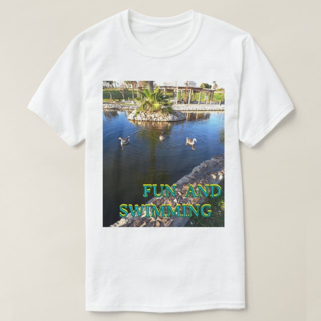 Modern Abstrakt Konst T-Shirt Kreativ Grafisk Stil (Design framsida)