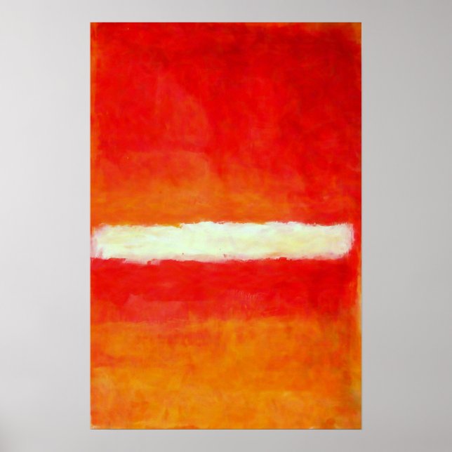 Modern abstrakt konstaffisch - Rothko-stil Poster (Framsidan)