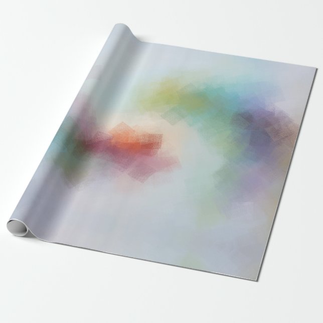 Modern abstrakt konstnärlig elegant färgrik design presentpapper (Utrullad)