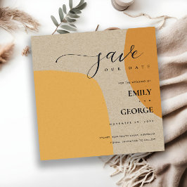 MODERN ABSTRAKT KRAFT ORANGE SPARA DATORKORTET TACK KORT