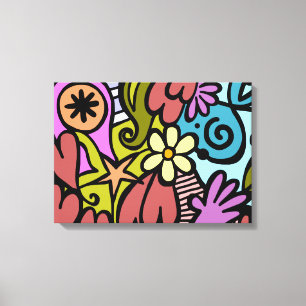 Modern Abstrakt kubism Art Canvastryck