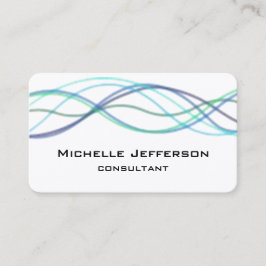 Modern Abstrakt Kurvor Modern Stil Trendig Visitkort
