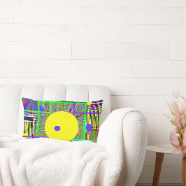 Modern abstrakt:  Land Digital, Folk konst Lumbarkudde