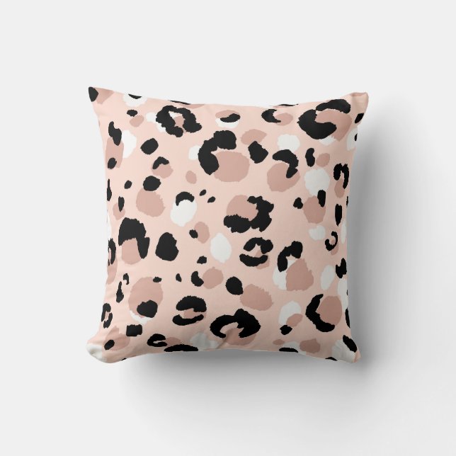 Modern Abstrakt Leopard Animal Print Kudde (Framsida)