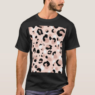 Modern Abstrakt Leopard Animal Print T Shirt