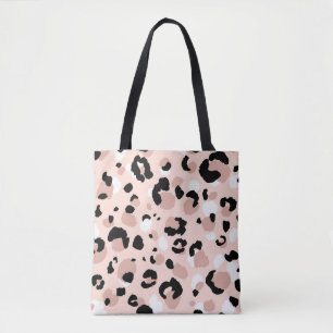 Modern Abstrakt Leopard Animal Print Tygkasse