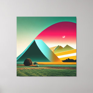 Modern Abstrakt liggande Canvastryck