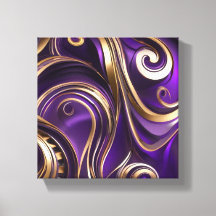 Modern Abstrakt Lila Canvas Wall Art