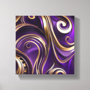 Modern Abstrakt Lila Canvas Wall Art