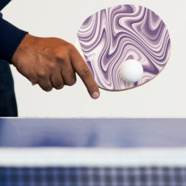 Modern Abstrakt Lila Liquid Marble Pingisracket