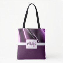 Modern Abstrakt Lila Namn Monogram