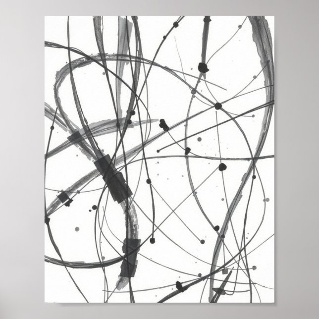 Modern Abstrakt Linje Konst Väggutskrifter  Poster (Framsidan)