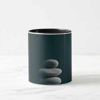Modern abstrakt linjekonst svart mugg | Minimalist