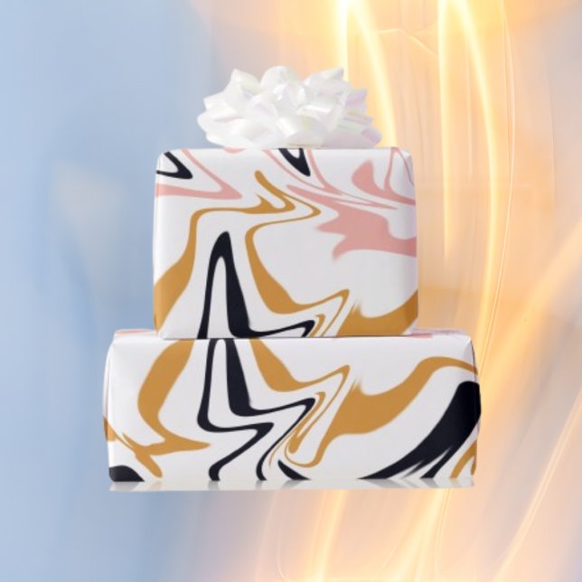 Modern abstrakt linjer Gift Presentpapper (Skapare uppladdad)