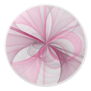 Modern Abstrakt Ljus rosa Grått Fractal Design Knopp