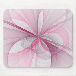 Modern Abstrakt Ljus rosa Grått Fractal Design Musmatta