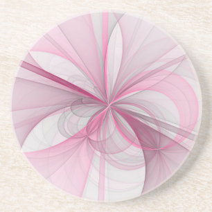 Modern Abstrakt Ljus rosa Grått Fractal Design Underlägg