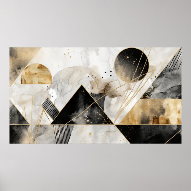 Modern abstrakt, målad bakgrund poster (Framsidan)