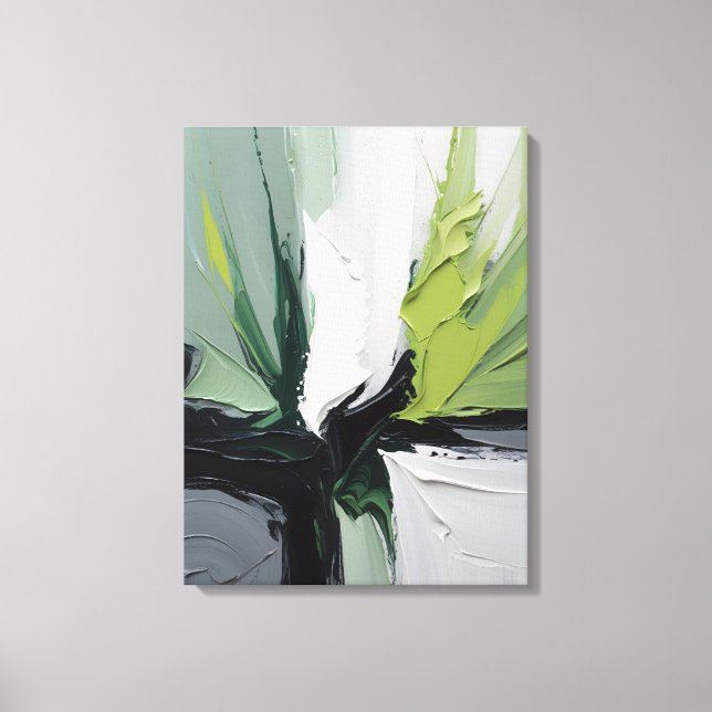 Modern Abstrakt Målning Canvastryck (Framsida)