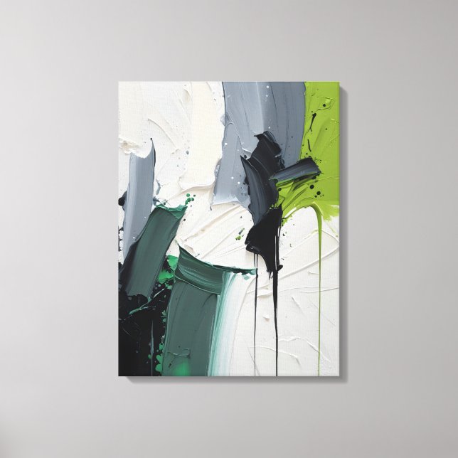 Modern Abstrakt Målning Canvastryck (Framsida)