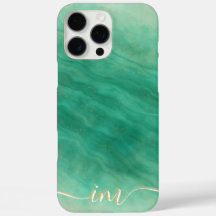 Modern Abstrakt Marble Design med Initialer & Namn
