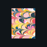 Modern Abstrakt Marble Swirl i Rosa och Gult Canvastryck<br><div class="desc">Lägg till lite roligt stil och färg i väggarna med det här Kanvastrycket med fetstil och färgstark Abstrakt MarLED Graphic Design.</div>