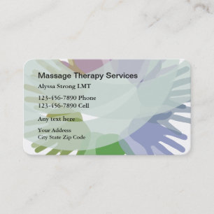Modern Abstrakt Massage Affärskorts Visitkort