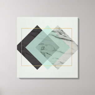 Modern Abstrakt med marmor Canvastryck