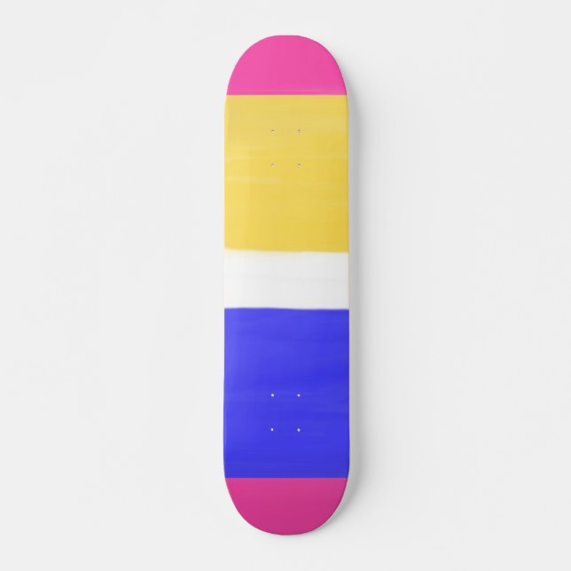 modern abstrakt mini skateboard bräda 18,5 cm (Framsida)