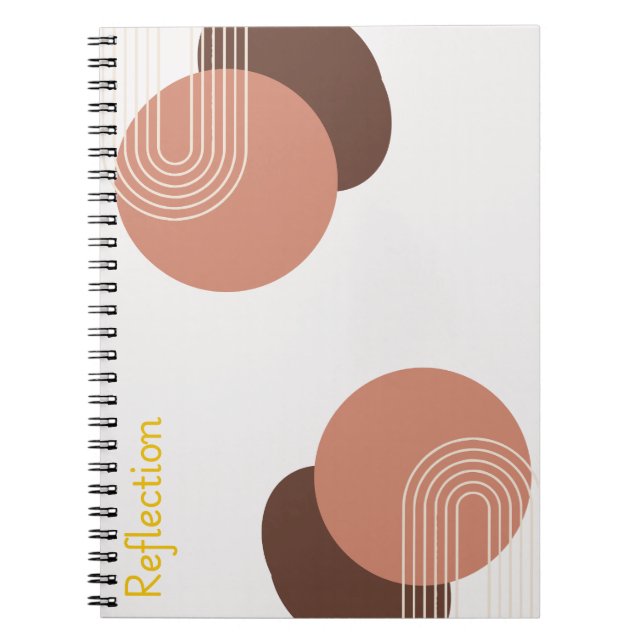 Modern Abstrakt Minimalist  Anteckningsbok (Framsidan)