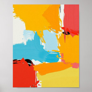 Modern Abstrakt Minimalistisk Linje Konst Affisch