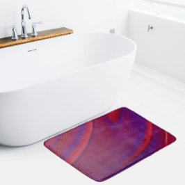 Modern Abstrakt - minimalistisk Red Lila Swirl Badrumsmatta