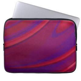Modern Abstrakt - minimalistisk Red Lila Swirl Laptop Fodral