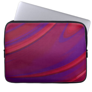 Modern Abstrakt - minimalistisk Red Lila Swirl Laptop Fodral