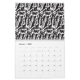 Modern Abstrakt Minimalistisk Väggkalender Kalender