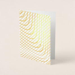 Modern Abstrakt - minimalistiskt Guld Folierat Kort