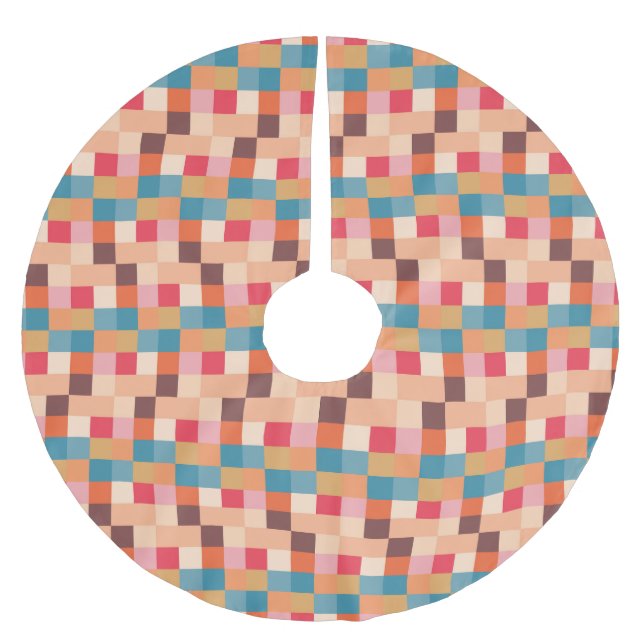 Modern Abstrakt Mönster-design Julgransmatta Borstad Polyester (Framsidan)