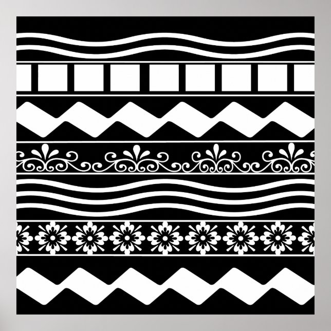 modern abstrakt mönster-design poster (Framsidan)