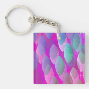 Modern Abstrakt Mönster Magenta Lila Rosa Teal