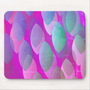 Modern Abstrakt Mönster Magenta Lila Rosa Teal Musmatta